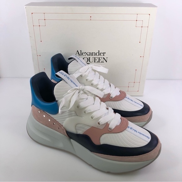 Alexander McQueen Other - $690 Mens Alexander McQueen Oversized Trainers Sneakers White/Multi Shoes